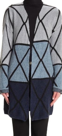 NWT JOSEPH A.  ombre geometric carddian - Picture 1 of 5